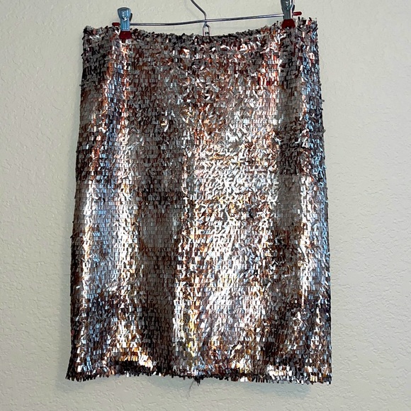 Josie Natori, rectangular sequence, skirt - Picture 1 of 3